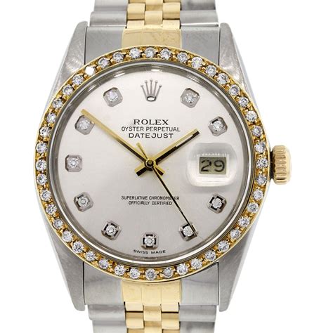 rolex datejust 16013 box|rolex datejust 16013 diamond bezel.